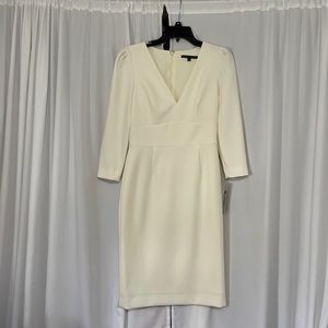 NWT. Cream Cocktail Dress. - Perfect for Bridal or work
